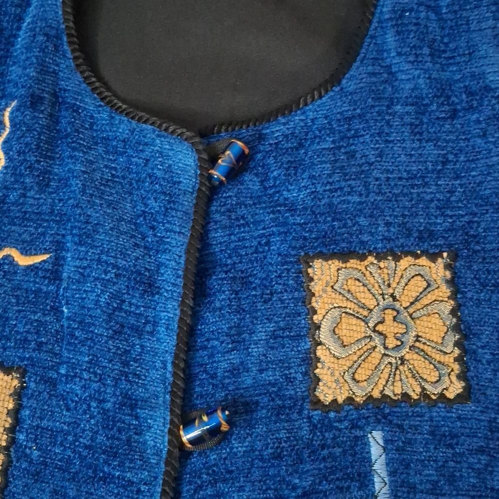 Allure Blue Knit Jacket size XL - Picture 6 of 7